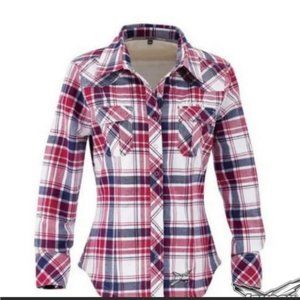BRP Ski-Doo Plaid Lined Cabin Overshirt Snowmobile